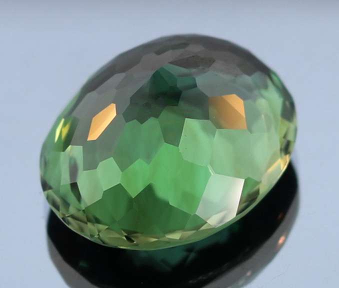 32.26ct top green hue created Amethyst