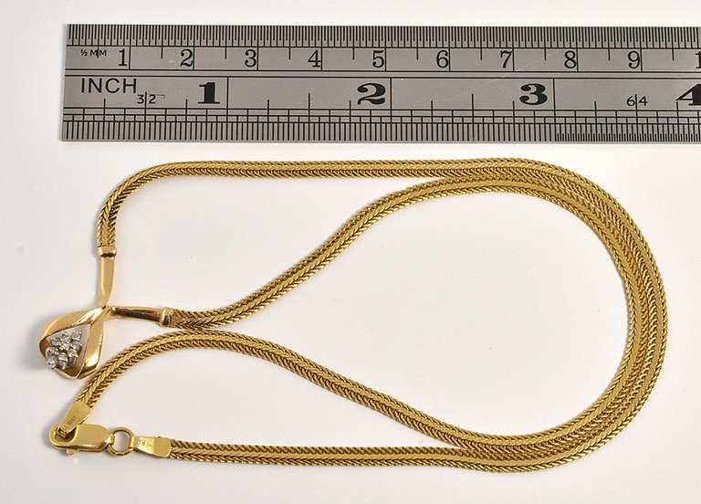 Sparkling Diamond Cluster Necklace