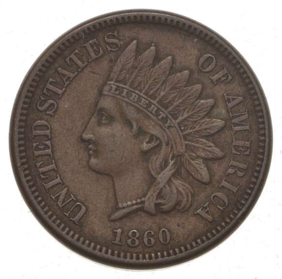 1860 Indian Head Cent - Pointed Bust
