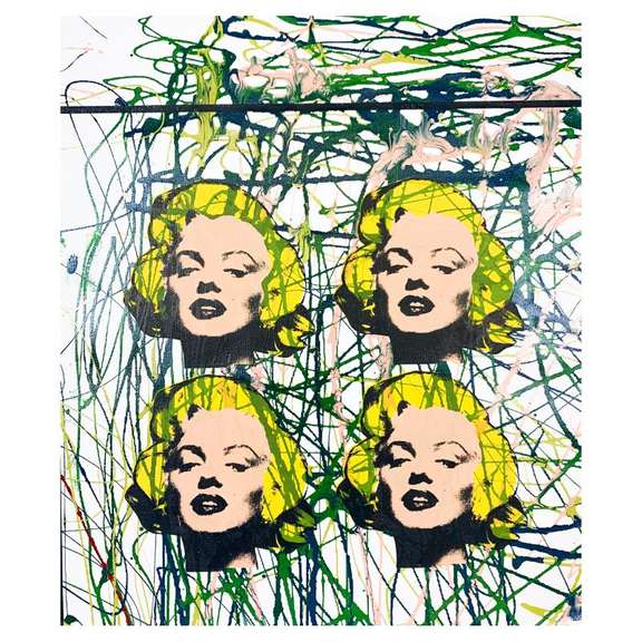 Four Marilyns by Steve Kaufman (1960-2010)