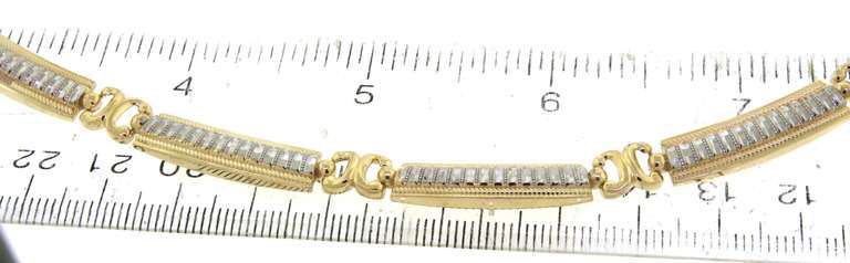 Significant Yellow Gold Link Collar Necklace