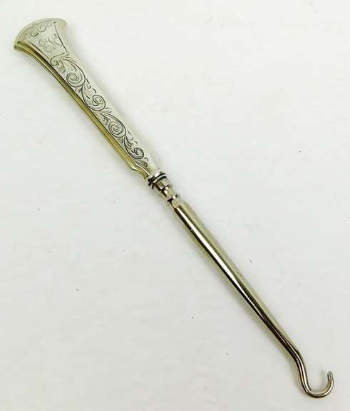 Antique Ladies Sterling Silver Button Hook
