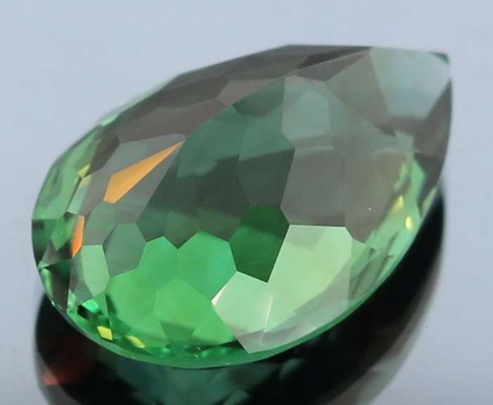 Stunning 31.94ct top green hue created Amethyst