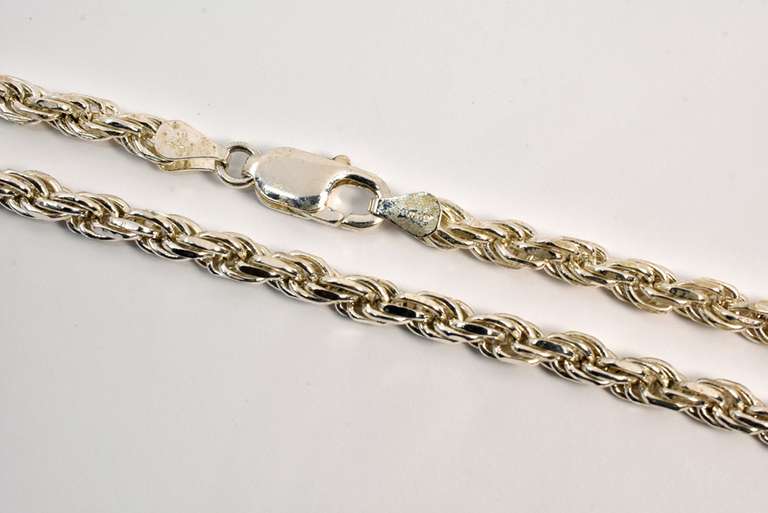 Sturdy Sterling 4.75 mm Rope Necklace