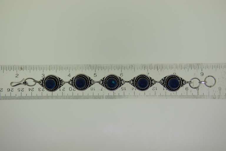 Silver-Tone Quartz Gemstone Bracelet