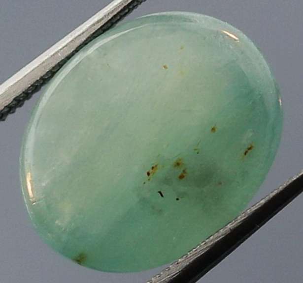 Sea blue 7.2ct Grandidiertie cabochon