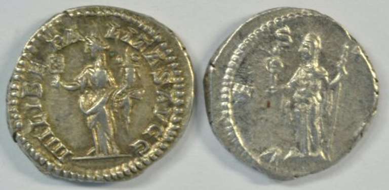 Near Mint Septimius Severus & Julia Domna Roman Silver Ancients