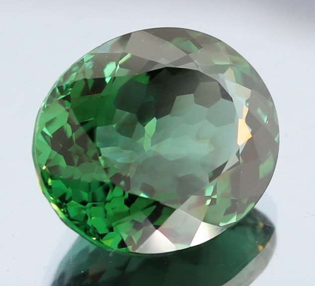 Flawless 29.00ct AAA created green Amethyst