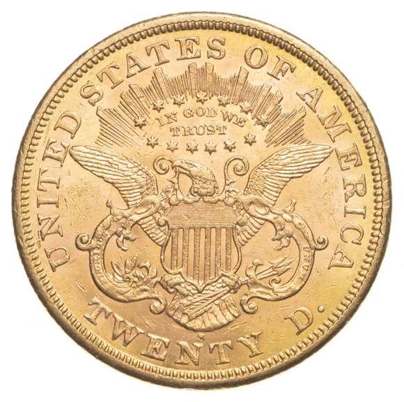 1870-S $20.00 Liberty Head Gold Double Eagle