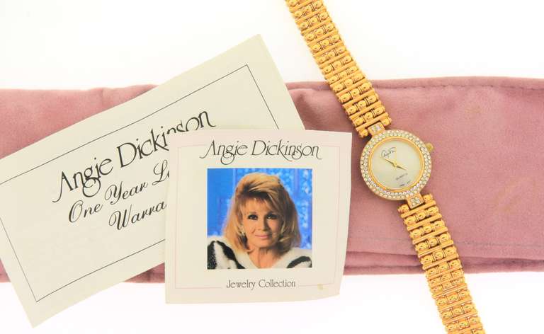 Angie Dickenson Ladies Watch w CZ
