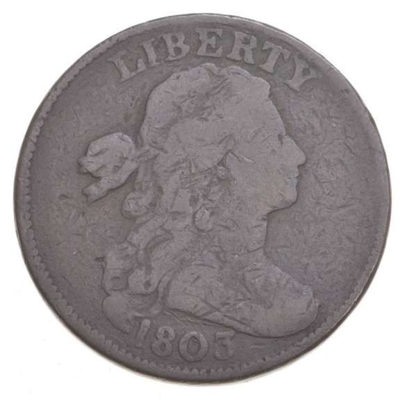 1803 Flowing Hair Large Cent - SD/SE