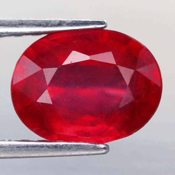 Glistening 2.61ct blood red Ruby