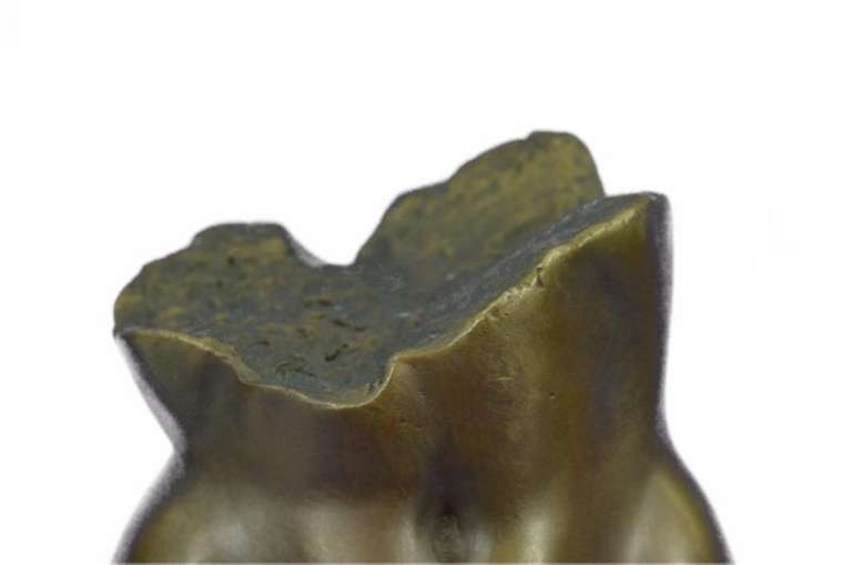 Female Nude Torso Bronze Figurine