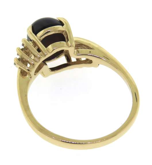 Favorite Pink Tourmaline Cab and Diamond Ring