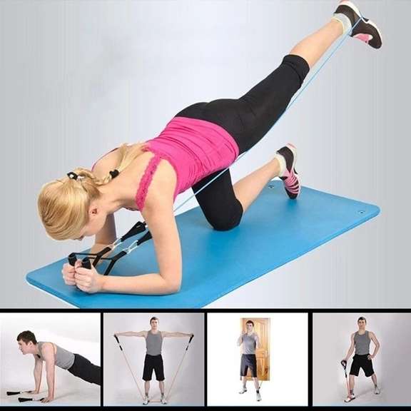 11Pcs Latex Resistance Bands