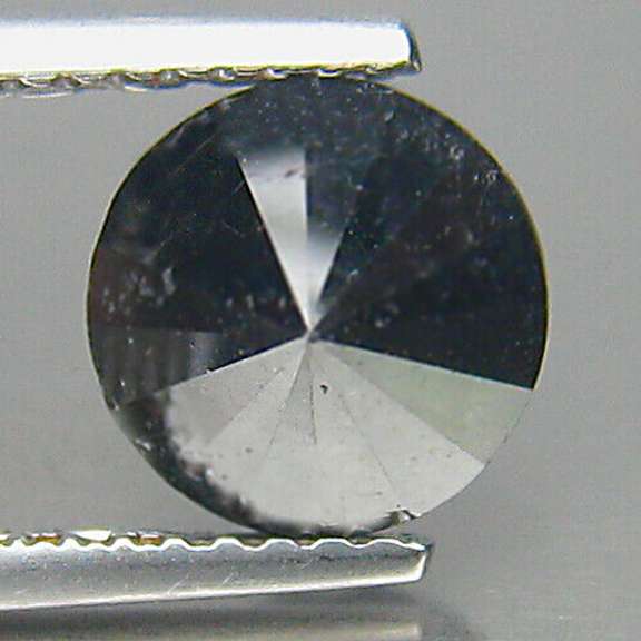 Very fine 2.25ct smooth cut Black Diamond solitaire