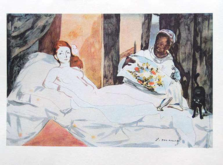 Vintage Edouard Manet, Olympia