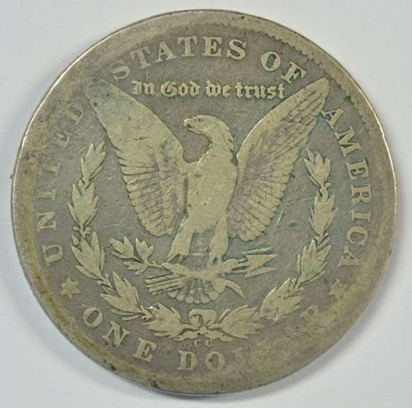 Key date 1878-CC Morgan Silver Dollar. 1st Year 'CC'