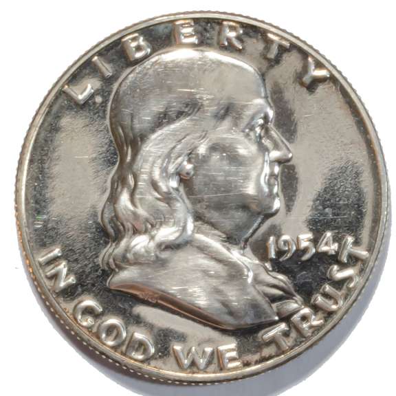 Choice Proof 1954 Franklin Half Dollar