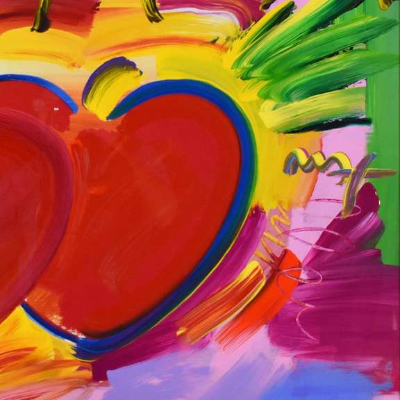 Two Hearts As One by Peter Max