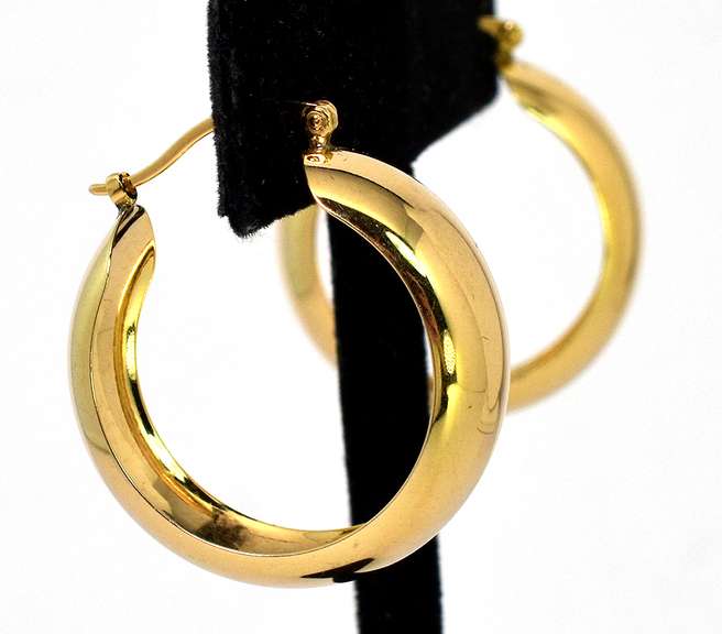14KT Yellow Gold Hoop Earrings