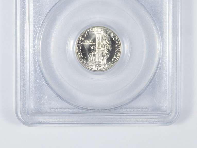 MS66 FB 1943-D Mercury Silver Dime - CAC - Graded PCGS
