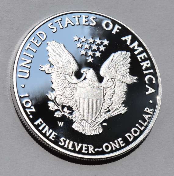 2014 W Proof Silver Eagle With Box And Paper