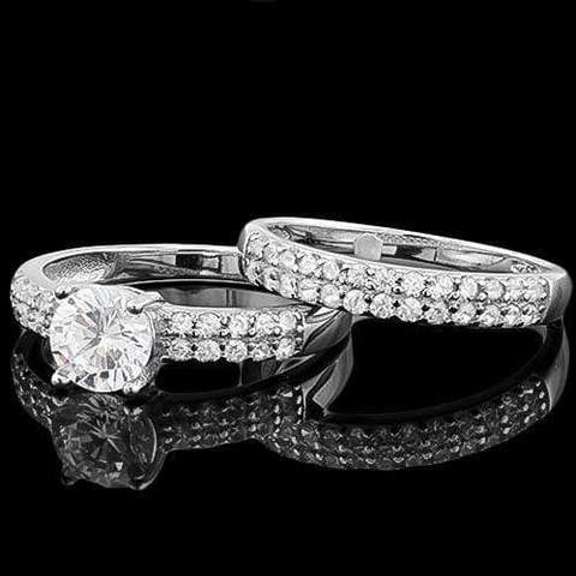 BEAUTIFUL! 1 4/5 CARAT FLAWLESS DIAMOND STERLING SILVER RING