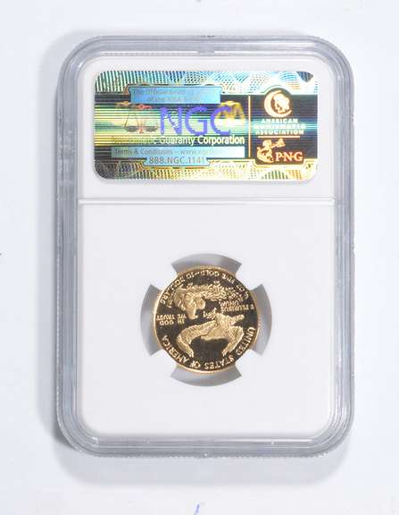 PF70 UCAM 1989-P $10 American Gold Eagle 1/4 Oz. .999 Fine Gold - NGC