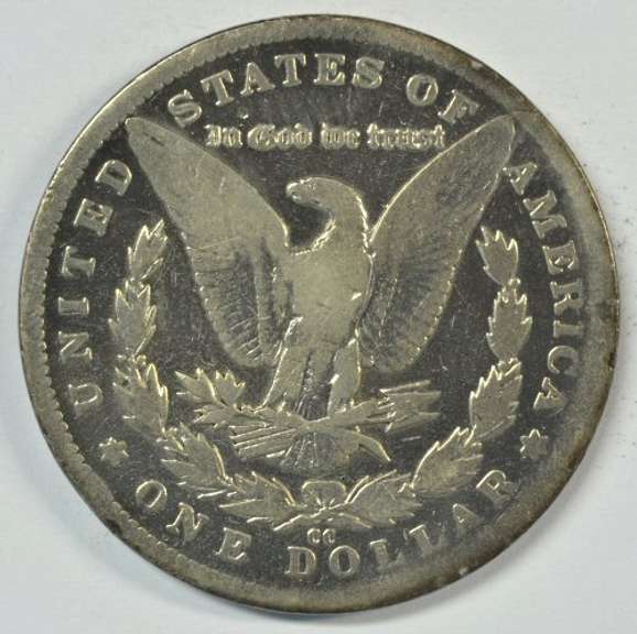 Ultra Rare 1893-CC Morgan Silver Dollar in circ
