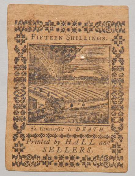 15 Shillings Jan 1773 Pennsylvania Note