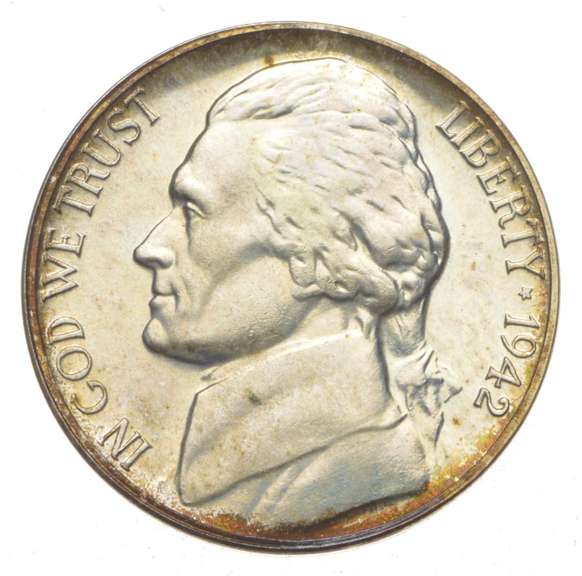 1942-P Jefferson Nickel - Proof
