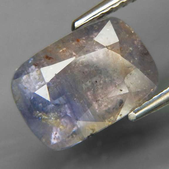 Unique 4.60ct gray blue UNHEATED Tanzanian Sapphire