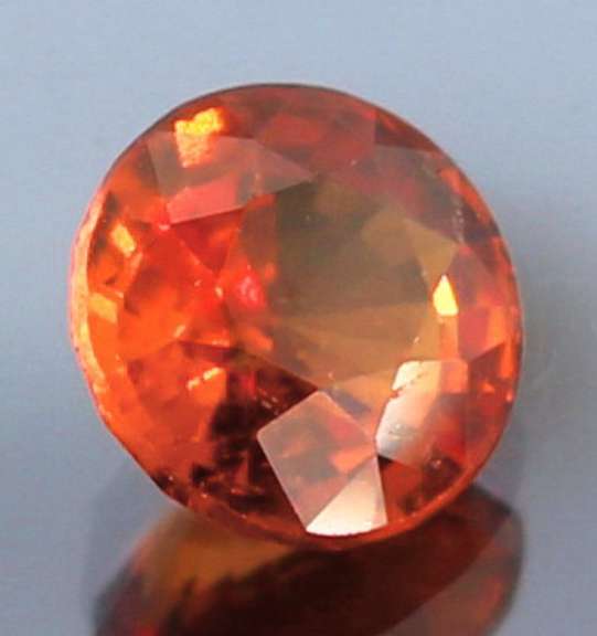 Fiery 3.54ct top color Hessonite Garnet solitaire