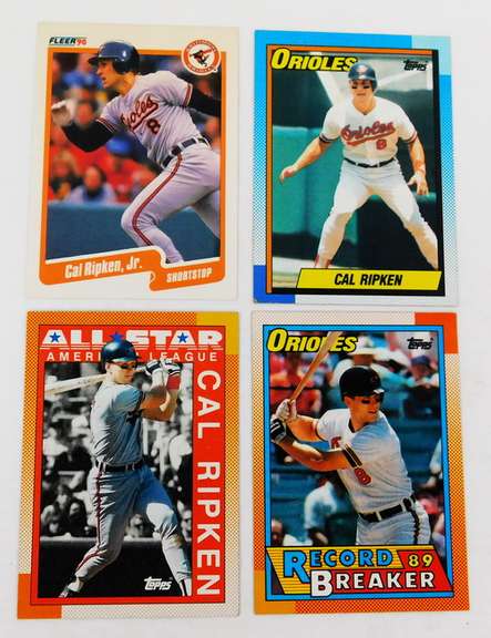 4 Cal Ripken, Jr. Baseball Cards