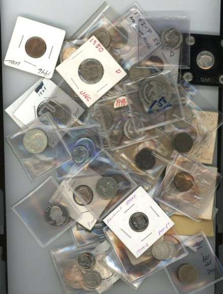 Gigantic lot of Misc US Coins: Half Dollars down to Pennies