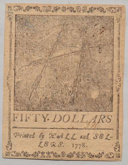 $ 50 Sept 26 1778 Continental Congress Note