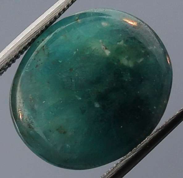 Forest green 9.52ct Grandidierite cabochon