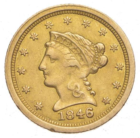 1846-O $2.50 Liberty Head Gold Quarter Eagle