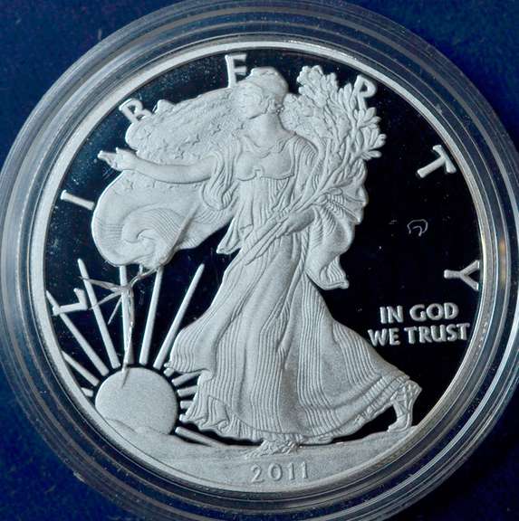 2011-W Proof Silver Eagle, Capsule only