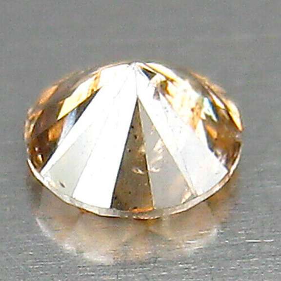 Real .30ct Australian Argyle cognac Diamond solitaire
