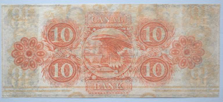 $ 10 Canal Bank New Orleans Note