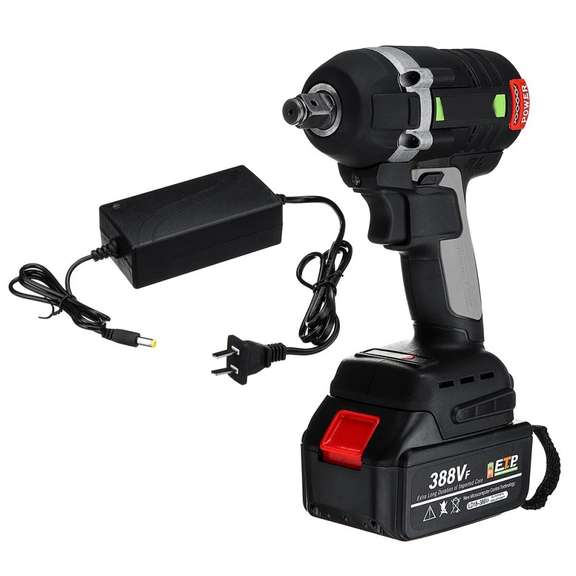 388VF 630N.m Max Brushless Impact Wrench Li-ion Battery
