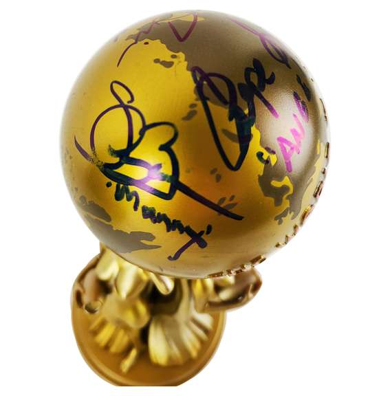Scarface Cast Autographed World Is Yours Movie Prop