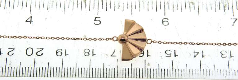 Fabulous Rose Gold Fan Bracelet
