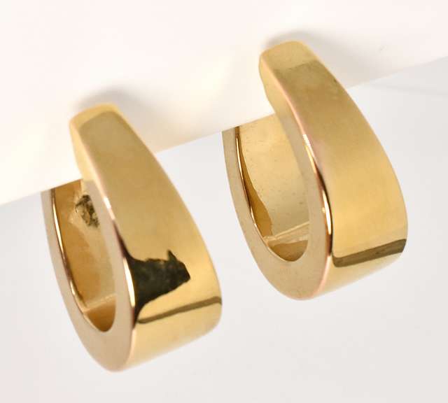 Lovely High Polish Wide Hoops