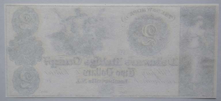 Unc $ 3 New Hope Delaware Bridge Co Note