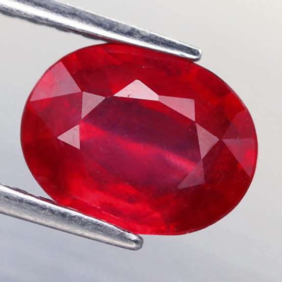 Glistening 2.61ct blood red Ruby