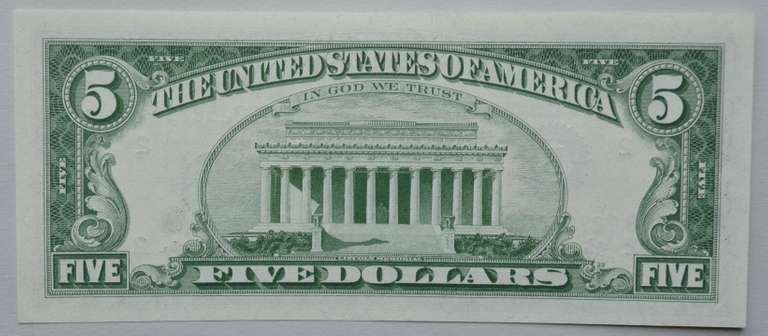 $ 5 1963A Star CH CU Fed Reserve Note