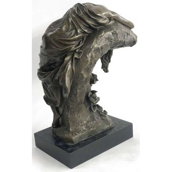 Naked Lady Resting Bronze Sculpture